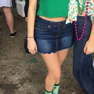 Denim Mini Skirt